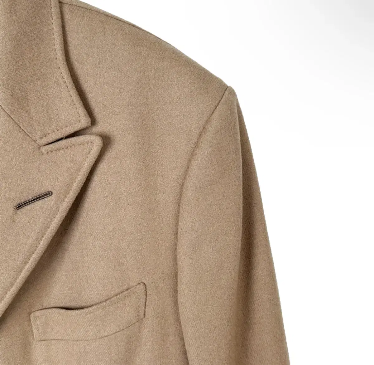 54] TF トムフォードメンズカシミア 100% シングルブレストコートベージュ